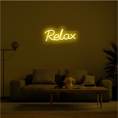 Đèn led neon sign 'Realax' nhiều màu thư giãn ánh sáng với dải ánh sáng đèn neon , decor làm nổi căn phòng của bạn