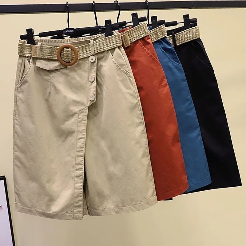 Quần Ống Rộng Lưng Cao Co Giãn Phong Cách Thời Trang Hàn Quốc 2022 Có size Lớn m-3xl
