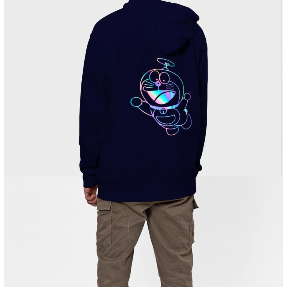 [BÁN CHẠY] Áo khoác nỉ hoodie phản quang Doremon, Áo nỉ trần bông dày đẹp, cao cấp, Freesize dưới 65kg | BigBuy360 - bigbuy360.vn