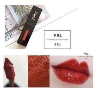 Son Ysl 416 Stain màu đỏ đất pha nâu