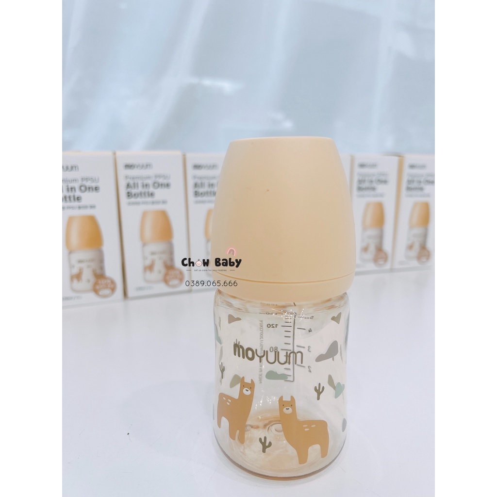 Bình sữa Moyuum họa tiết Lạc Đà 170ml/270ml (chọn núm ty)