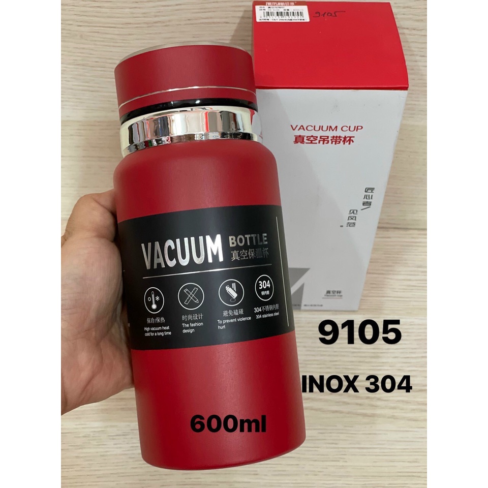 Bình giữ nhiệt cao cấp có nắp lọc trà tiện lợi lõi inox 304 không gỉ, giữ nước tốt