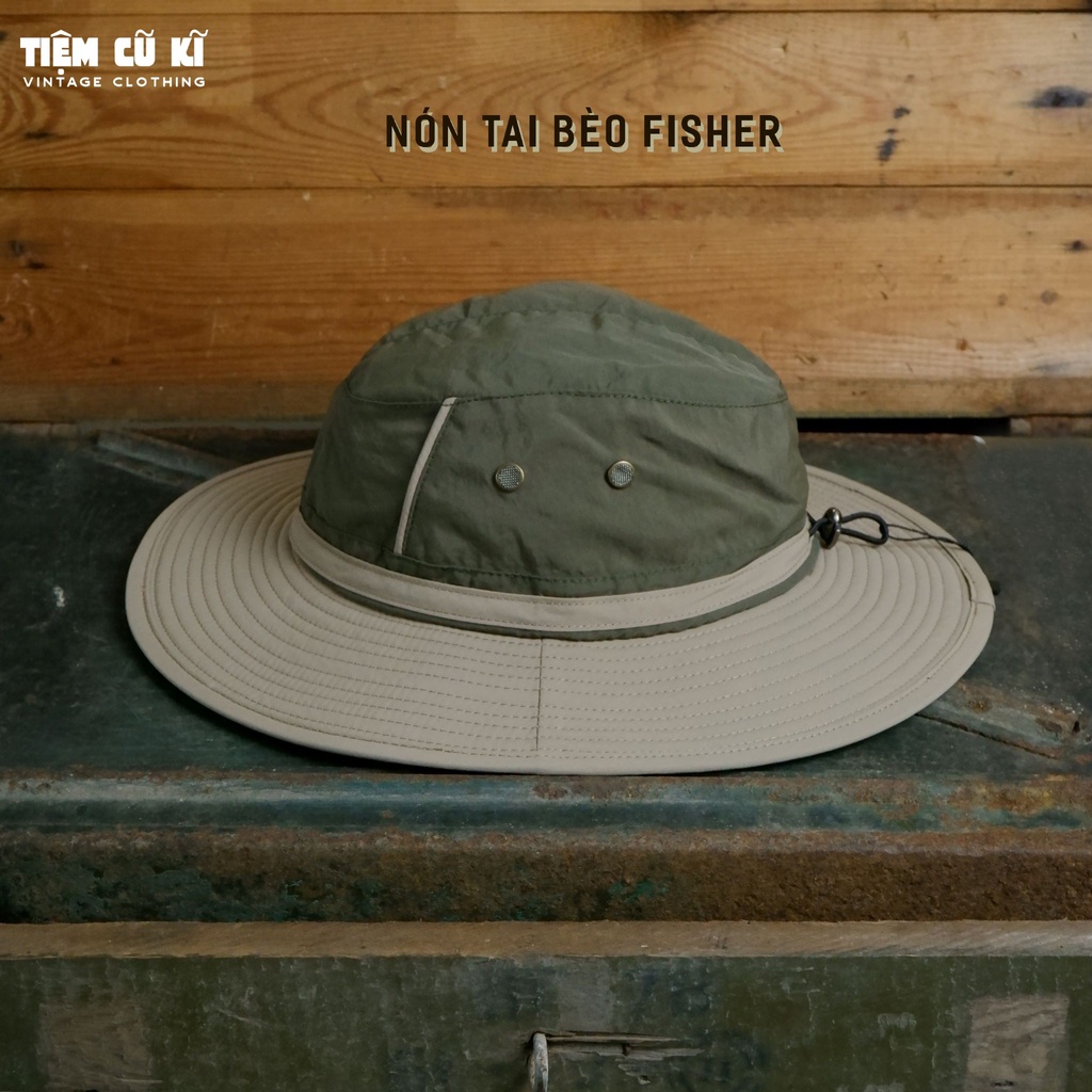 Nón Tai Bèo Fisher Style Vintage Camping, fisher, dã ngoại