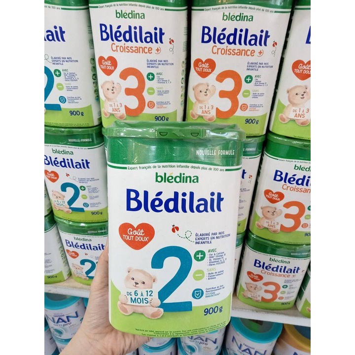 ( Date t3/2024) Sữa Bledilait số 2 của Pháp hộp 900g