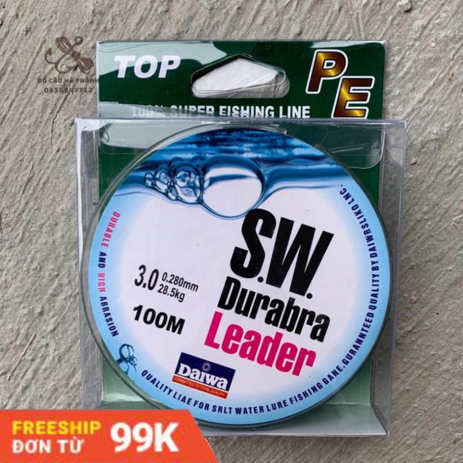 Dây Dù câu cá Siêu Bền Daiwa SW Durabra leader 100m dù cước câu cá