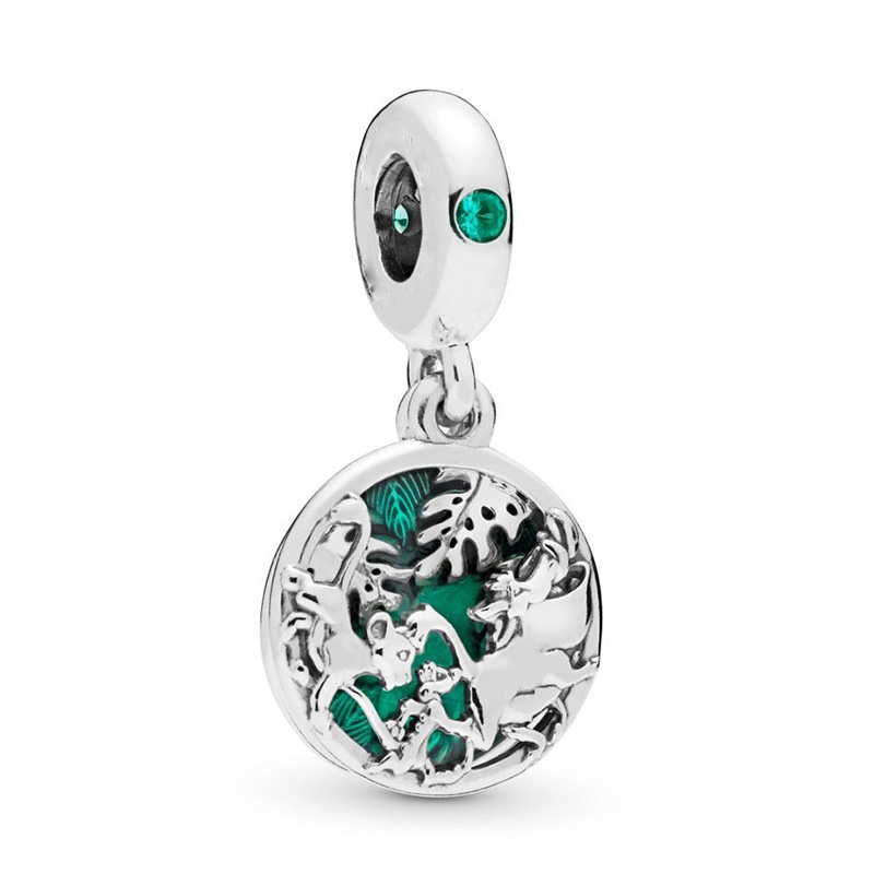 Hạt Charm Bạc 925 Hình Vua Sư Tử Tự Làm Vòng Tay / Vòng cổ Thủ Công Cho Nữ