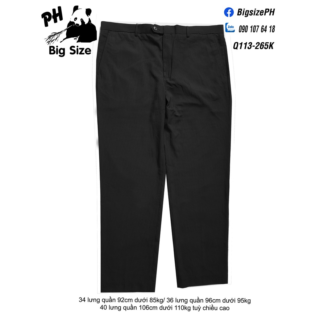 - Quần Tây Nam Big Size cho người mập