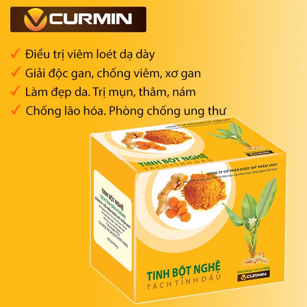 Tinh Bột Nghệ VCurmin 1kg Viện Khoa Học Công Nghệ