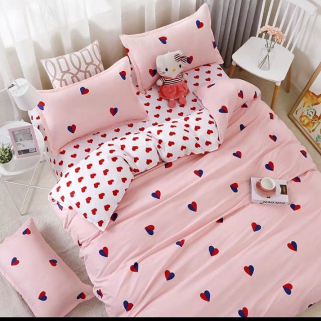 Set ga trải giường 1m2 - Trái tim