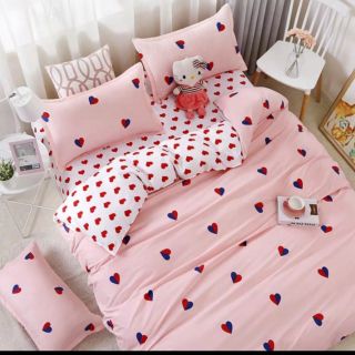 Set ga trải giường 1m2 - Trái tim