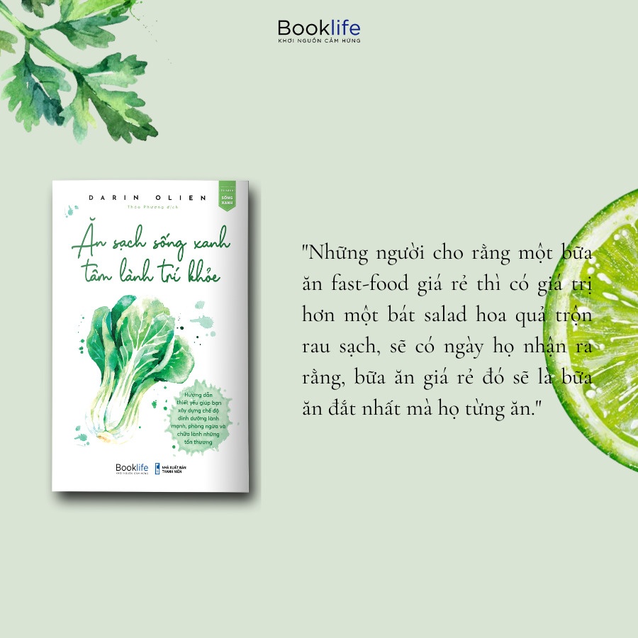 Sách - Ăn Sạch Sống Xanh - Tâm Lành Trí Khoẻ