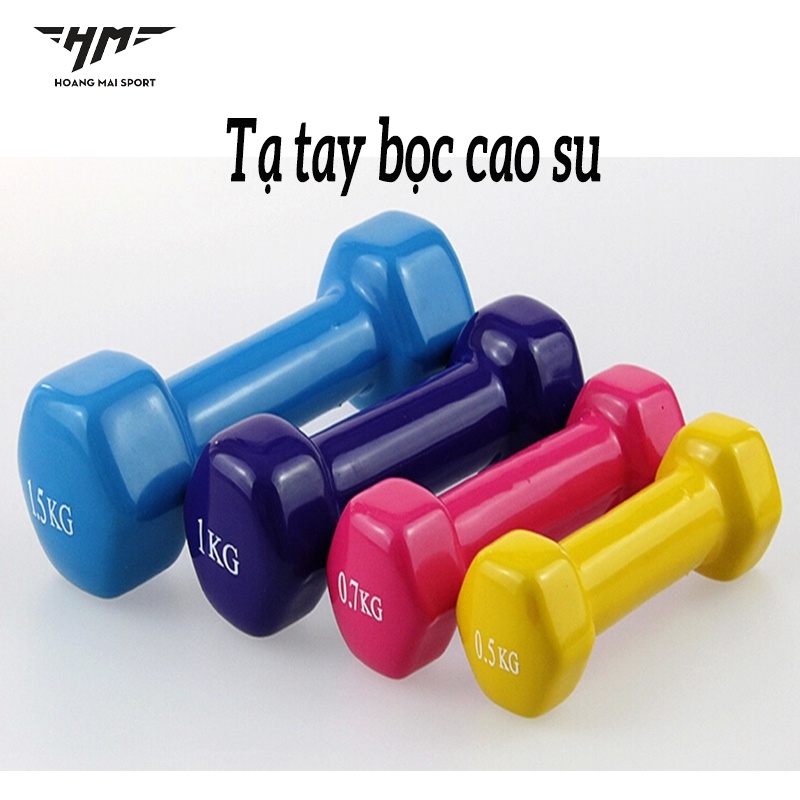 Tạ Tay Bọc Cao Su Loại Mini Tập Gym Dành Cho Nam Nữ