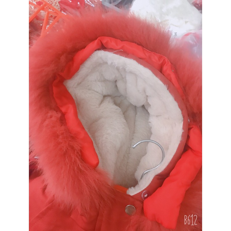 Áo parka lót lông cao cấp cho bé trai và bé gái 20-38kg