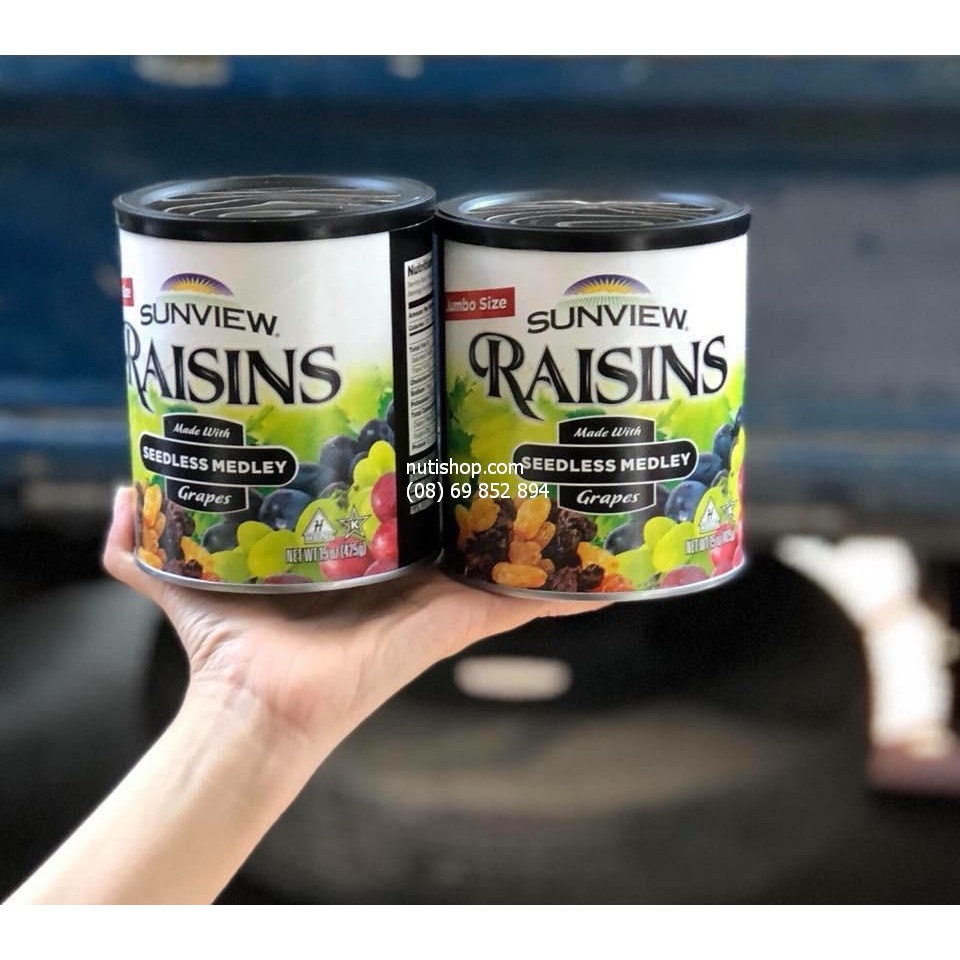 Nho Khô Mỹ Raisin Sunview không hạt vị thập cẩm 425g | BigBuy360 - bigbuy360.vn