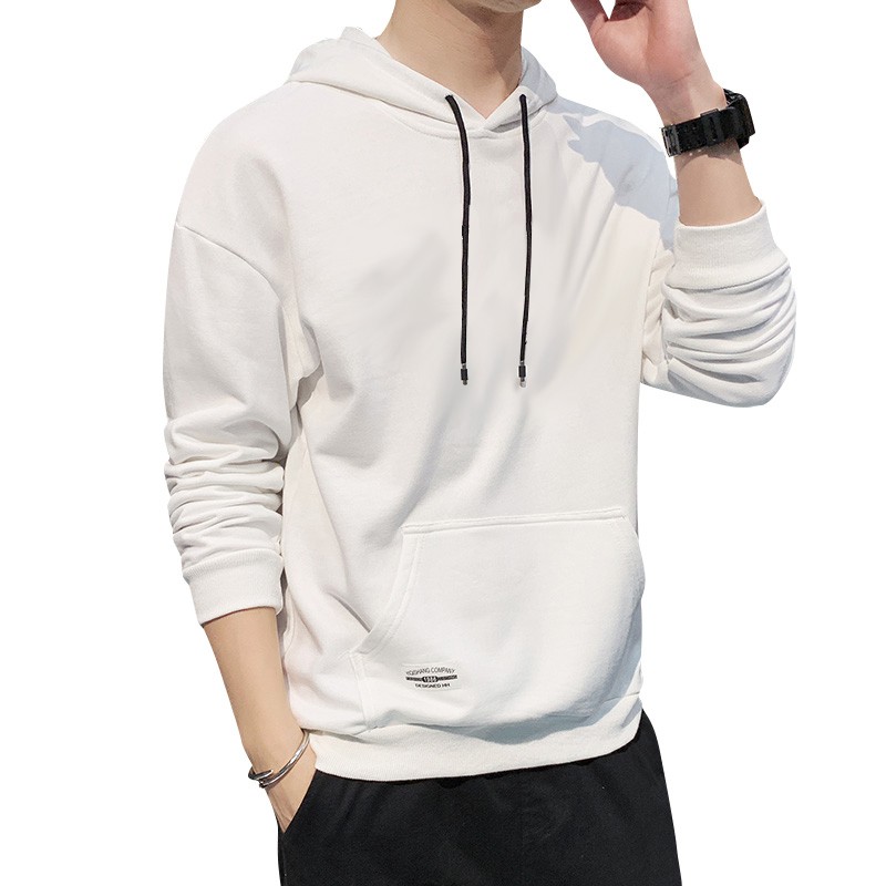 Men's Long Sleeve Hoodie Korean Plain Round Neck Hoodie | BigBuy360 - bigbuy360.vn