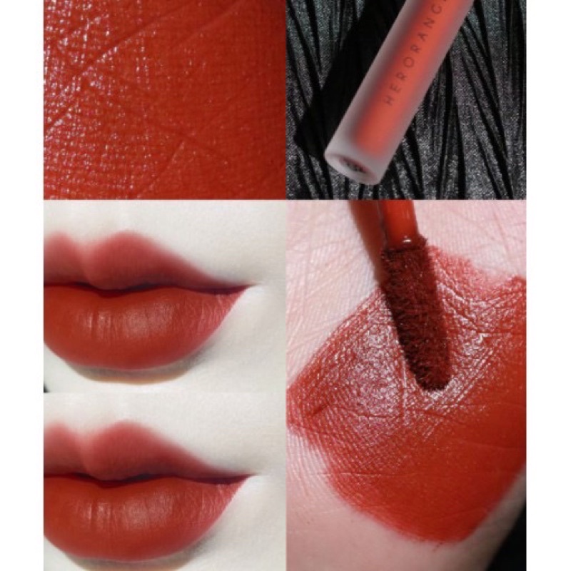 Set 3 Cây Son Kem Lì Herorange Fluffy Lip Glaze