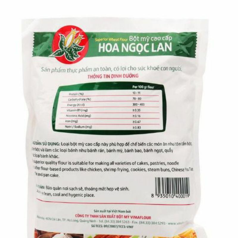 Bột mỳ hoa ngọc lan 500g - ảnh sản phẩm 3