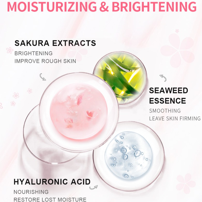 Túi 15 gói mặt nạ ngủ hoa anh đào Laikou dưỡng ẩm sáng da Sakura Sleeping Mask | BigBuy360 - bigbuy360.vn