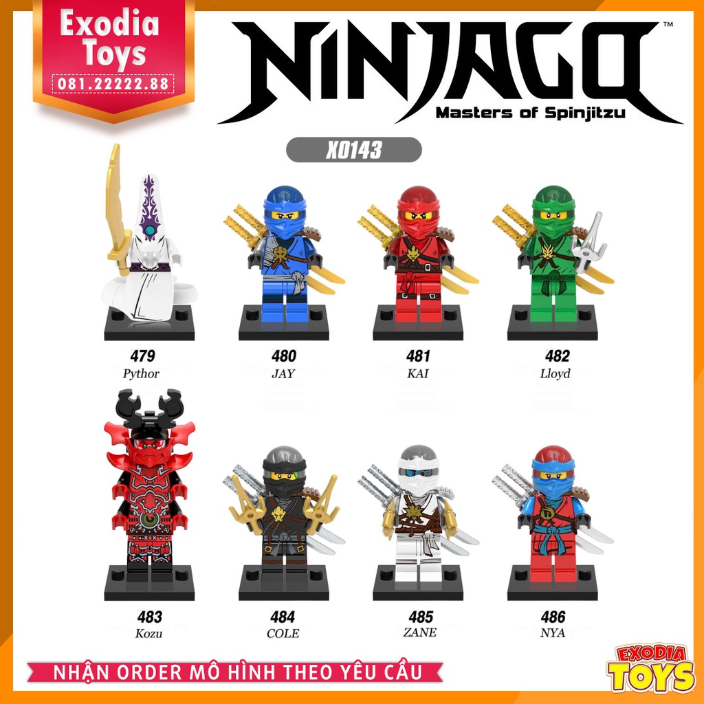 Xếp hình Minifigure Ninjago : Masters of Spinjitzu - Đồ Chơi Lắp Ghép Sáng Tạo - X0143