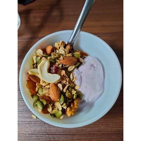 1Kg Ngũ Cốc Granola VIP Healthy Siêu Hạt 3 Thơm, Ngon