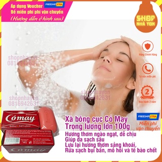 Xà bông cục thơm hương cỏ may, mùi thơm dễ chịu, sạch thơm 100g