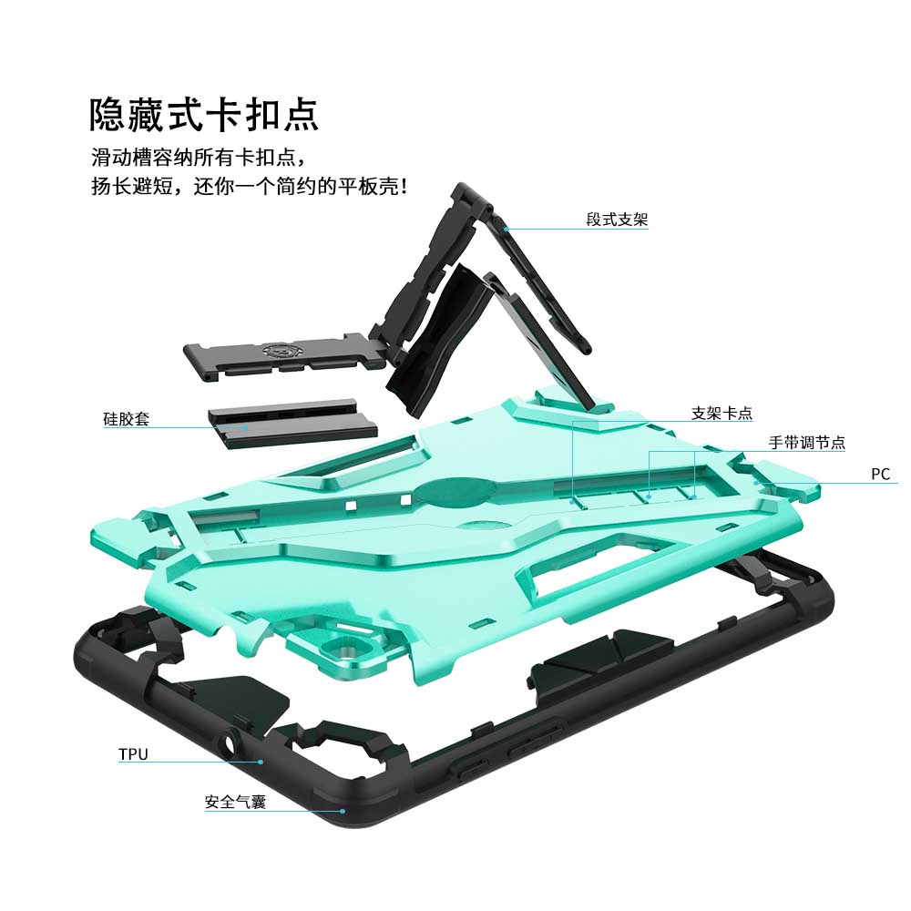 Ốp Lưng Chống Sốc 2 Trong 1 Cho Samsung Galaxy Tab A 8.0 2019 T290 T295 T297 Sm-T290 Sm-T295 Sm-T297 P200 P205 Sm-P200 Sm-P205 | BigBuy360 - bigbuy360.vn