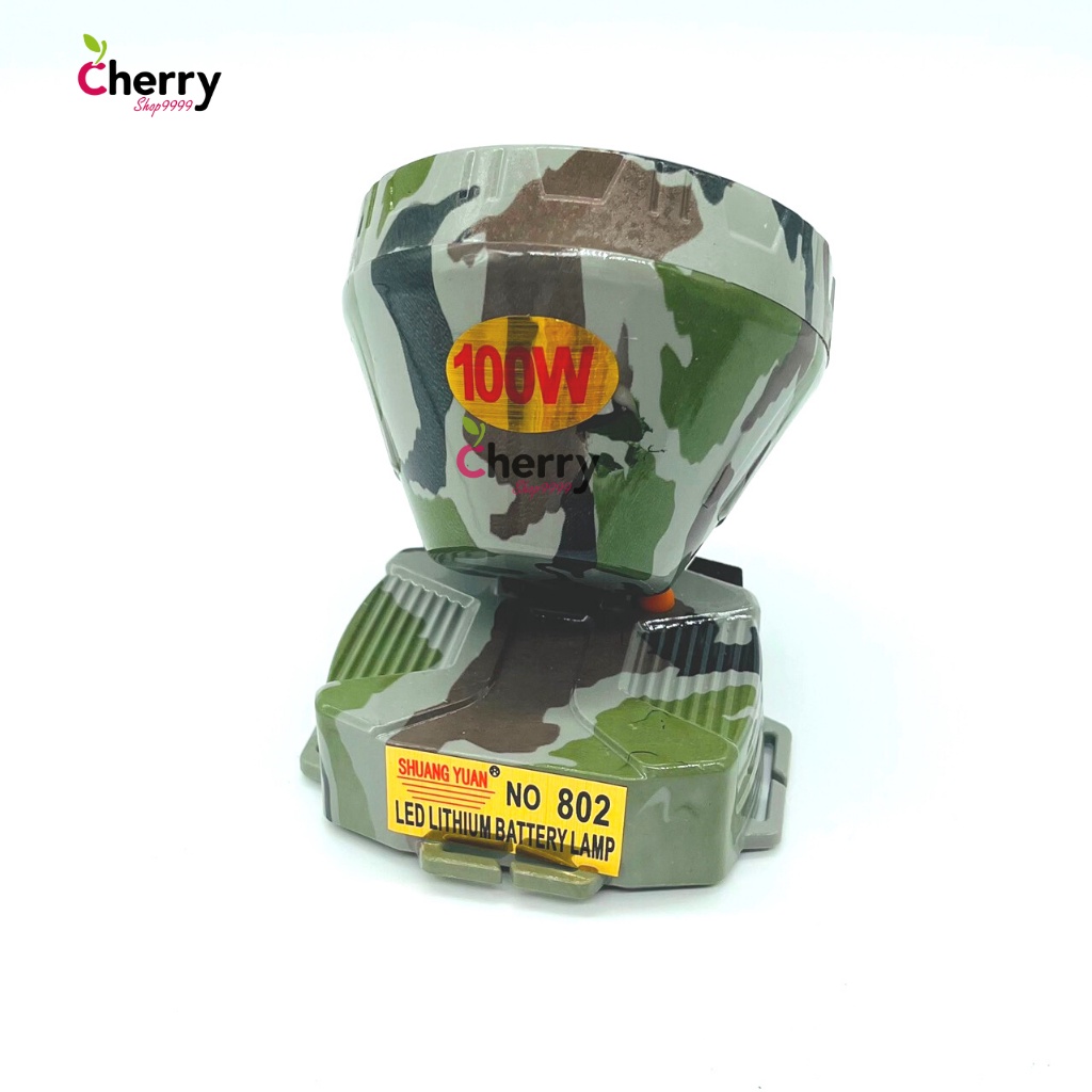 Đèn Pin Đội Đầu 802 ánh sáng mạnh chống nước  Ánh sáng vàng hoặc Ánh sáng trắng Màu ràn ri