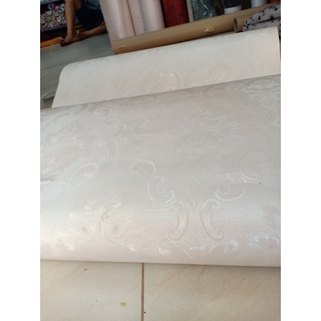 1M PVC giấy dán tường khổ 60cm - hoa văn châu âu TVE1