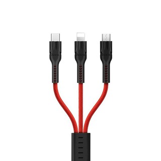 Cáp sạc hoco u31 đa năng 3 đầu lightning+micro -usb type c - sạc mọi thiết bị điện thoại - androi, iphone, ipad