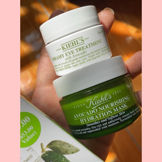 SET KEM MẮT KIEHLS NOURISHED BH NATURE AVOCADO DUO