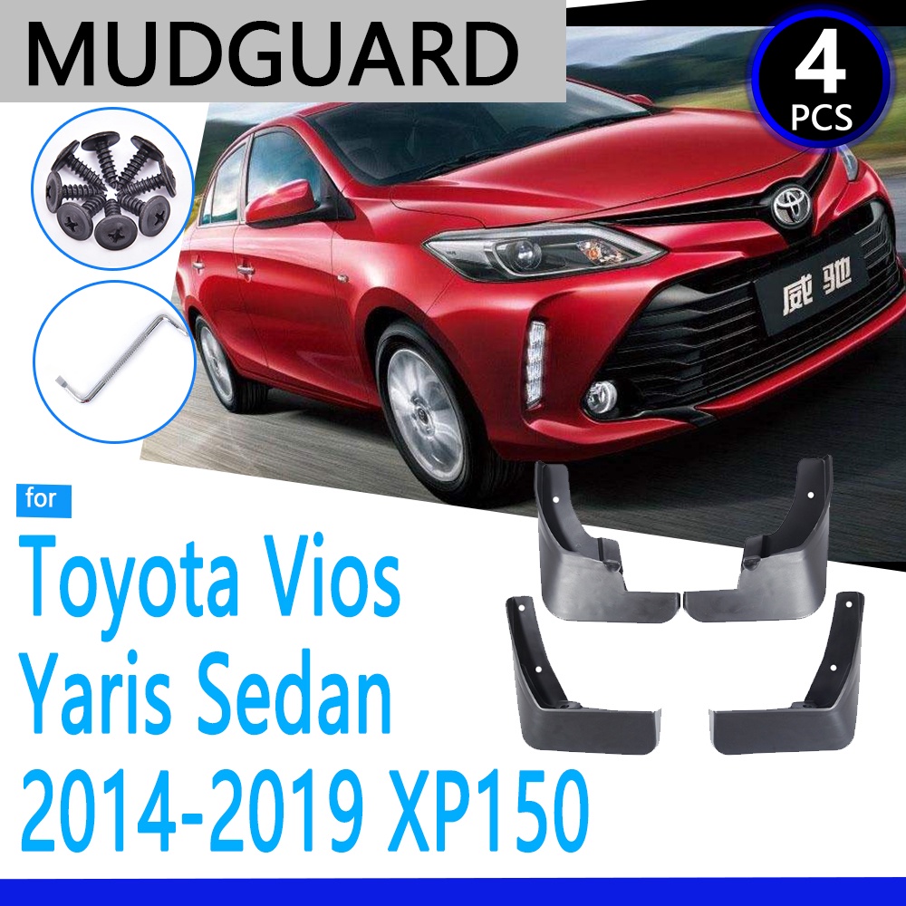 FENDER Tấm Chắn Bùn Thay Thế Cho Xe Hơi Toyota Vios Yaris Sedan 2014~2019 XP150 2015 2016 2017 2018