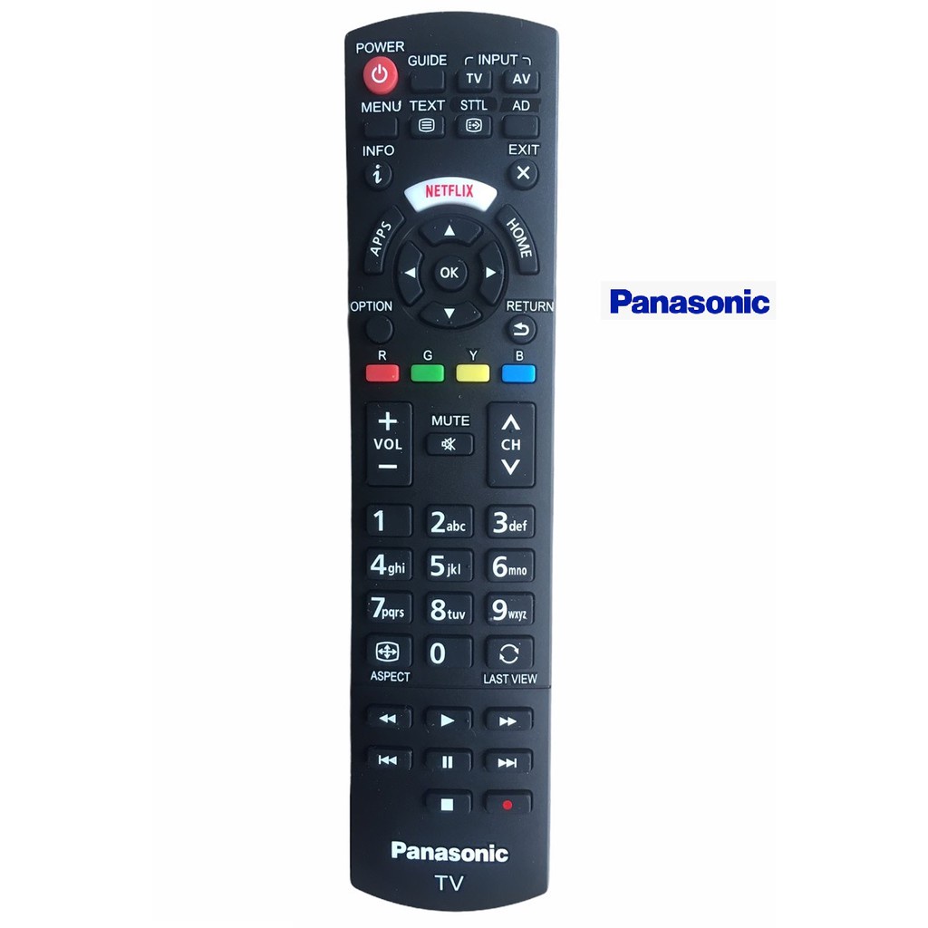 ĐIỀU KHIỂN TIVI PANASONIC SMART INTERNET CÓ NÚT NETFLIX MÀU TRẮNG - TẶNG KÈM PIN -REMOTE  ĐIỀU KHIỂN  TIVI PANASONIC