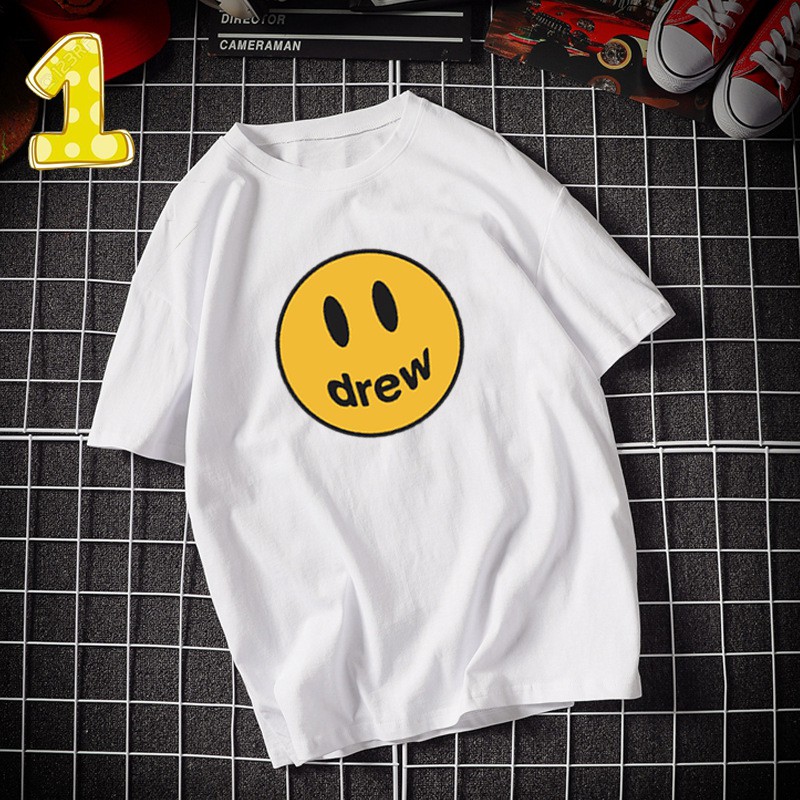 Áo thun nam 3 mẫu logo DREW Siêu Hot Trend, Chất vải kháng khuẩn cao cấp cực hottt
