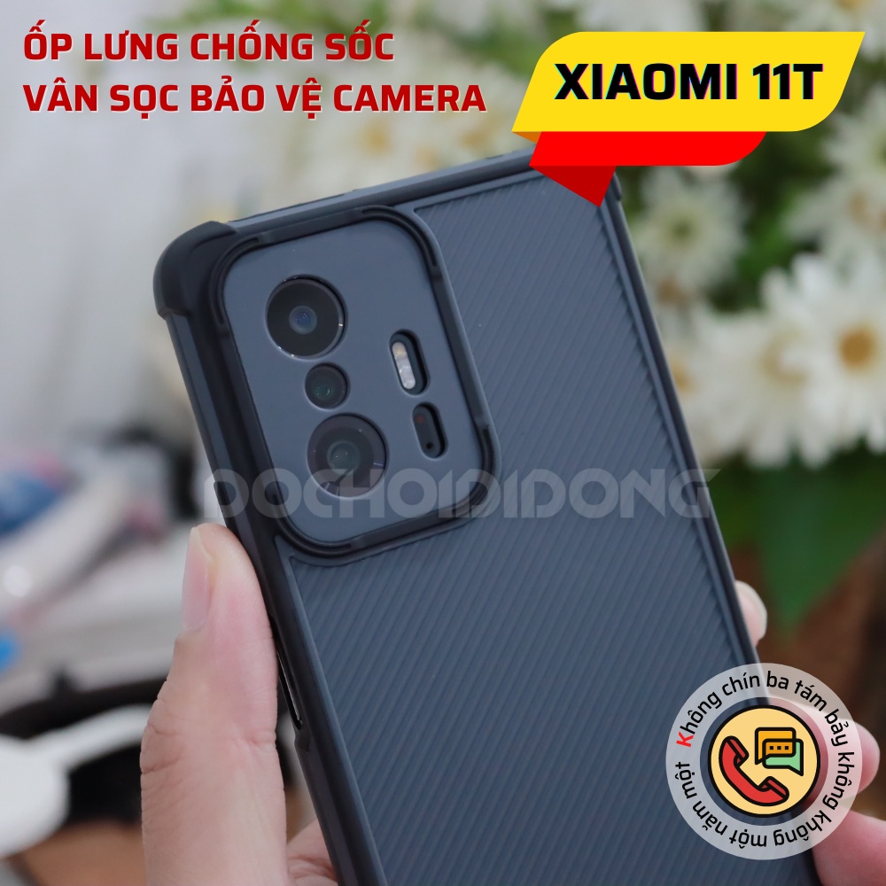 Ốp lưng Xiaomi Mi 11T vân sọc bảo vệ camera