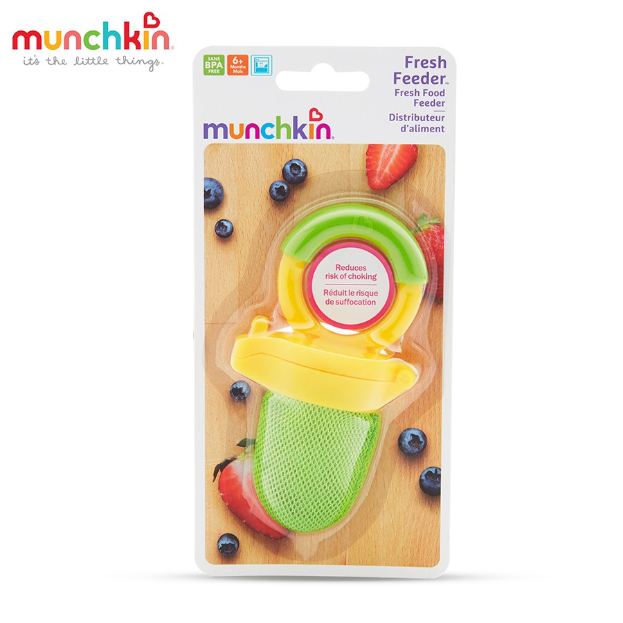 Túi Nhai Ăn Dặm Chống Hóc MunchKin Bằng Vải Không Nắp MK43101