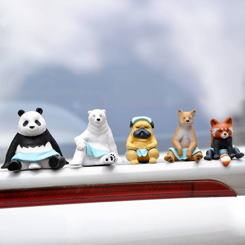 Búp Bê Hình Động Vật Khổng Lồ / Gấu Trúc / Chó Shiba Inu Jingba Thủ Công Để Bàn Trang Trí