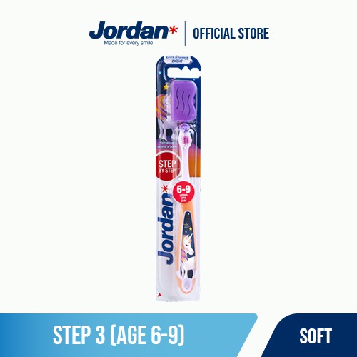 Bàn chải đánh răng Jordan Step 3, Lông mềm