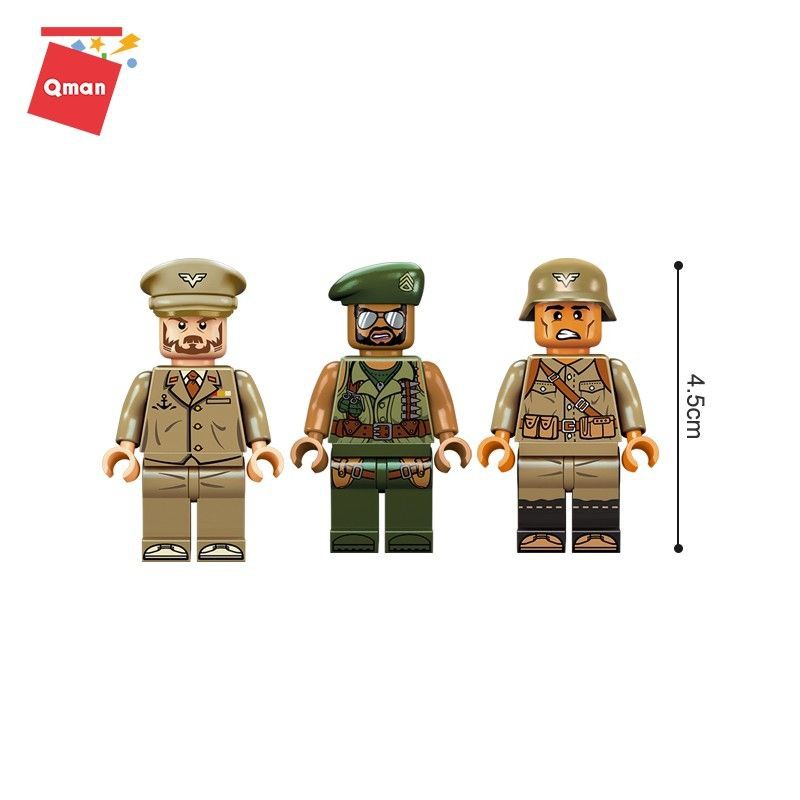 Lego qman 1720 đồ chơi xếp hình, lắp ráp cano quân đội