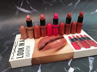 💋 Tách Set MAC Look in a box warm lipstick 5 thỏi.