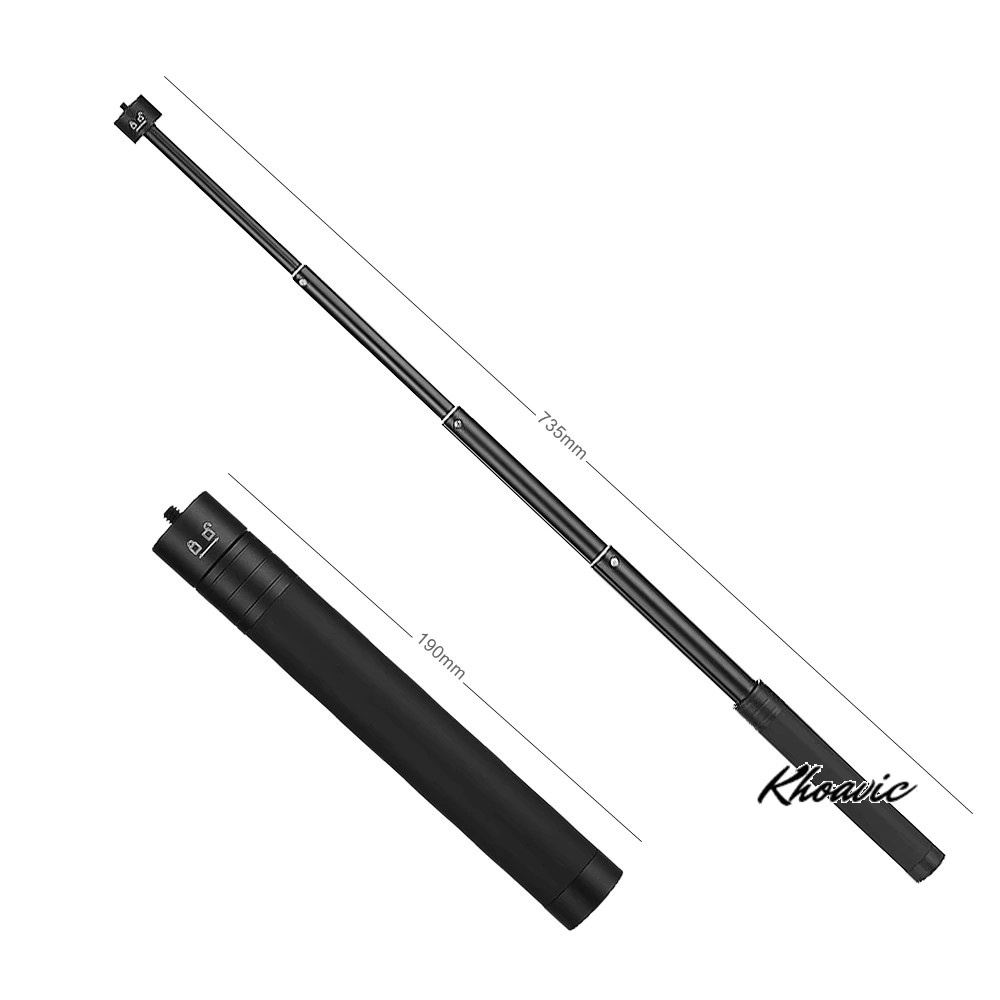Set Gậy nối dài - Hợp kim nhôm Gimbal điện thoại + Actioncam