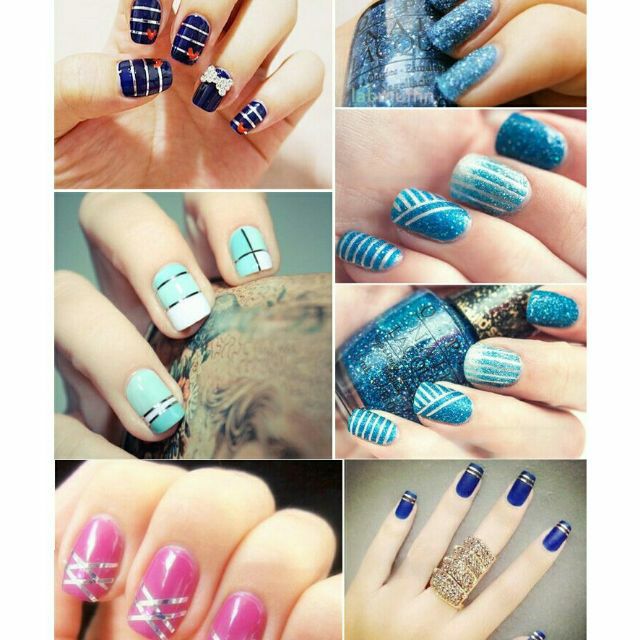 Dây kim tuyến trang trí móng 30 cuộn đủ màu Thiên Di Nail