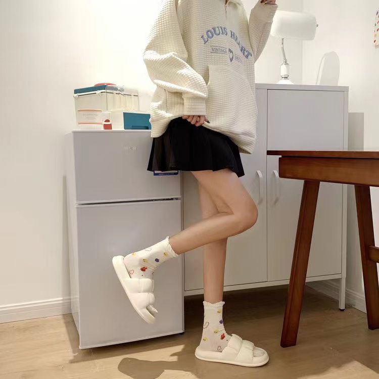 Dép Đi Trong Nhà Đế Dày Khử Mùi Chống Trượt Màu Sắc Đơn Giản Dành Cho Nam Và Nữ