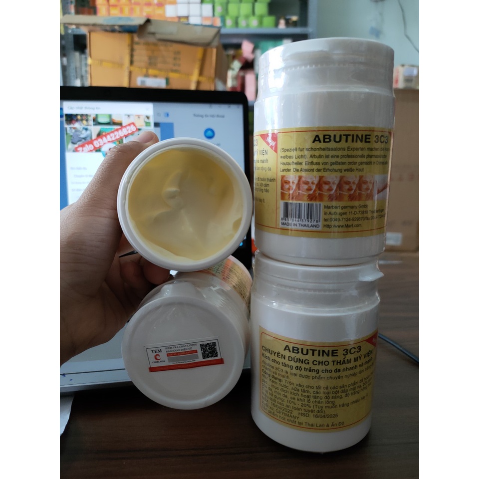 Kích Trắng Body Abutin 3C3 (Vàng)