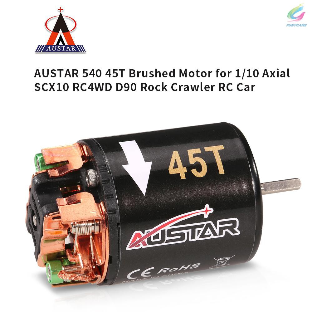 AUSTAR 540 45T Brushed Motor for 1/10 Axial SCX10 RC4WD D90 Crawler Climbing RC Car