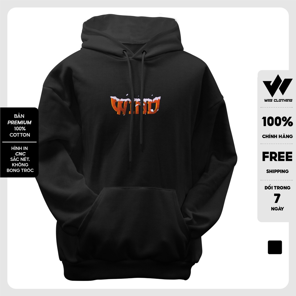 Áo hoodie form rộng WIIS bản Premium unisex nỉ bông TORY thời trang nam nữ oversize ulzzang