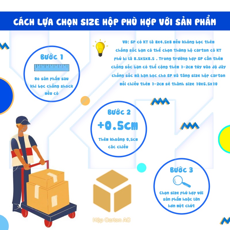 Hộp bìa carton 10x10x8, thùng bìa giấy cod đóng gói hàng quần áo giày dép