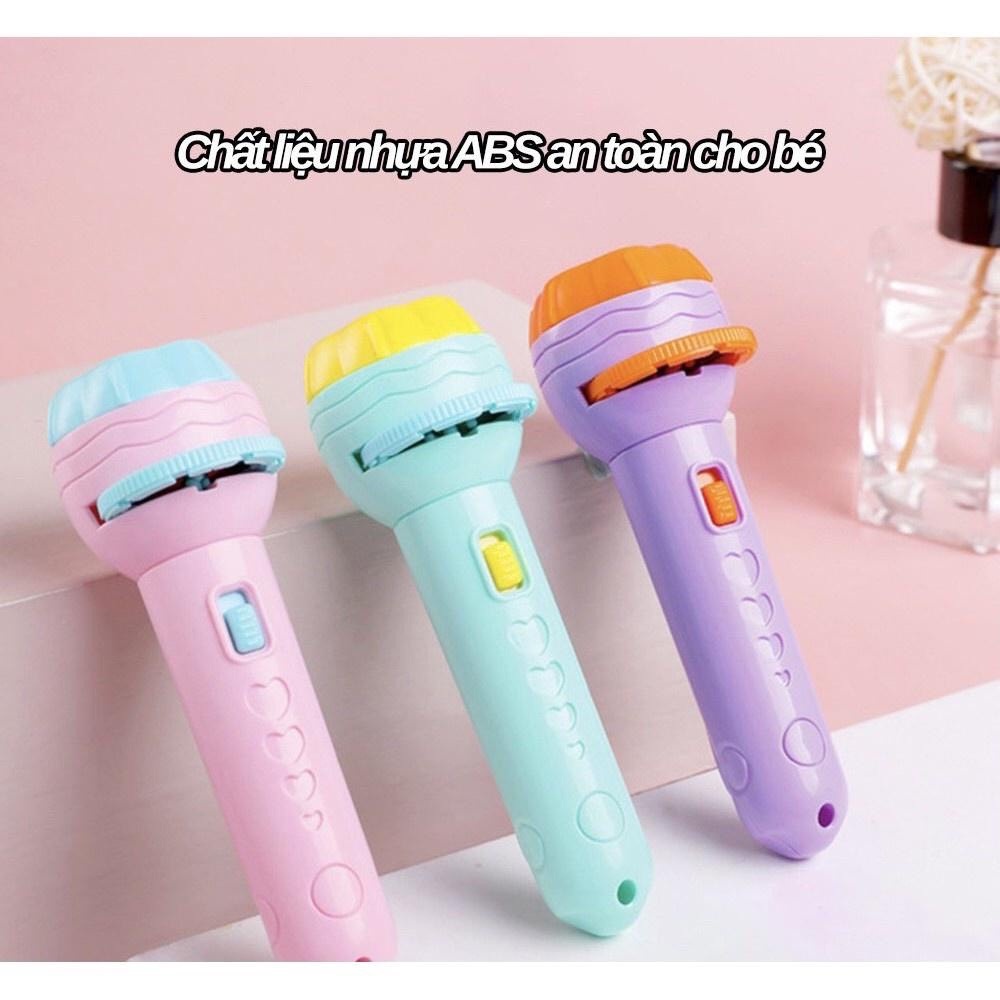 Đèn pin chiếu 80 hình ảnh cho bé thoả thích khám phá hoa quả, động vật, côn trùng, phương tiện, siêu nhân...