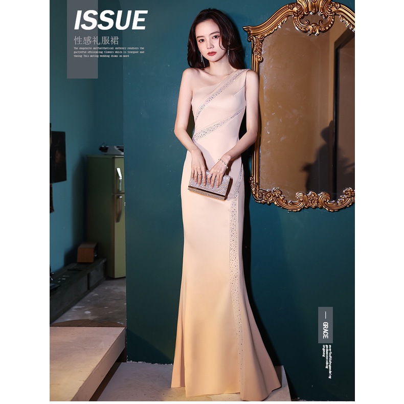 Đầm Dạ Hội Dáng Dài Đính Kim Sa Lấp Lánh Thiết Kế Sang Trọng Thời Trang 2022 Dành Cho Nữ