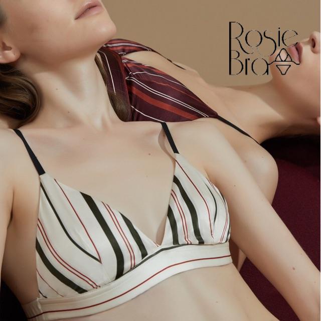 Bralette Lụa Họa Tiết Sọc Siêu Mềm Mới B179
