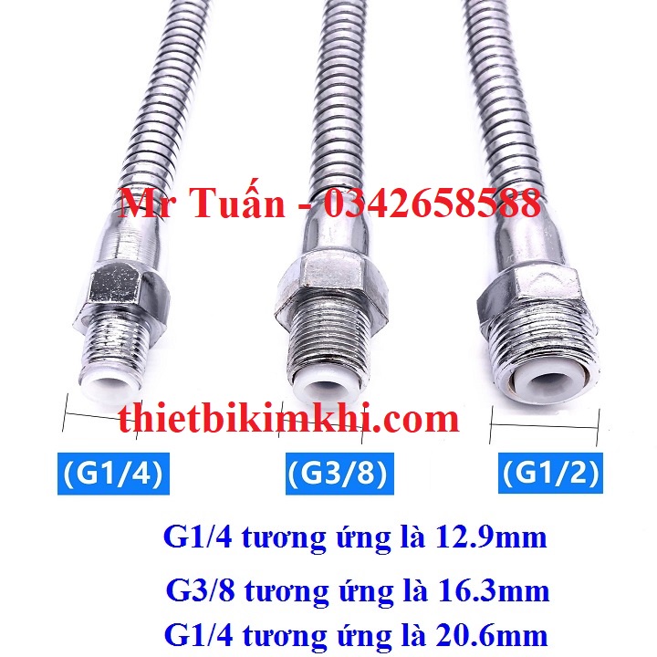 Vòi tưới nguội kim loại ren ngoài 12mm